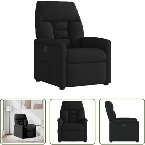 Asiento cómodo -  Sillón reclinable de tela negro