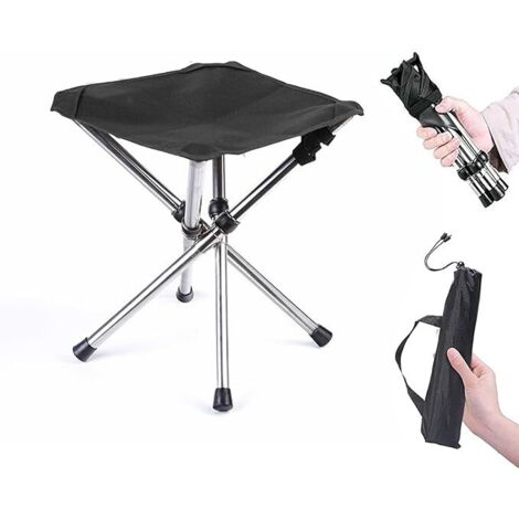 Asiento de camping portátil, taburete plegable, minisilla plegable portátil, ideal para viajes, senderismo, pesca y barbacoa.