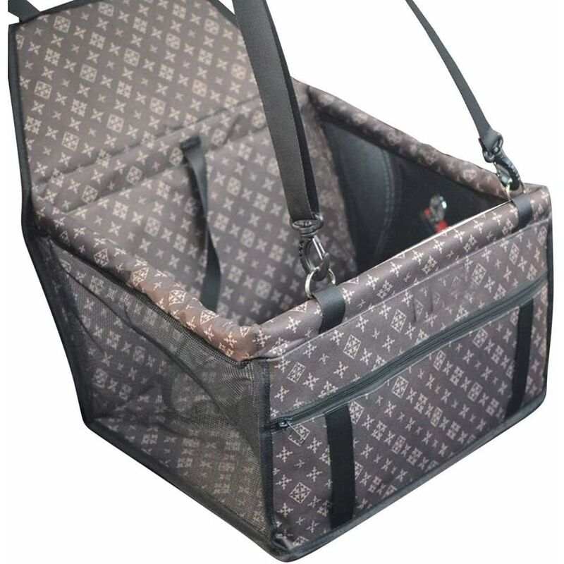 

Asiento de coche para perros y perros Asiento elevado para perros Impermeable Plegable Transpirable Para viajes, perros pequeños o gatos