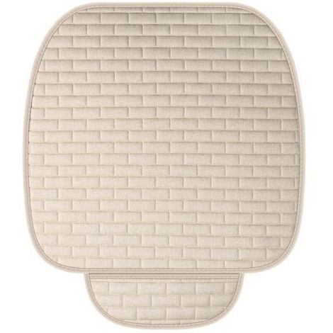 Asiento de coche universal, almohadilla suave para el asiento delantero, almohadilla antideslizante para el asiento del coche, cubierta para el asiento del coche resistente a los arañazos (52 × 51 cm,