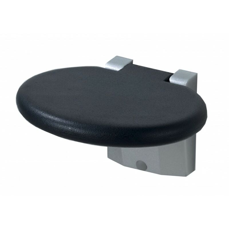 

Asiento de ducha abatible de aluminio Negro - Cm Baños