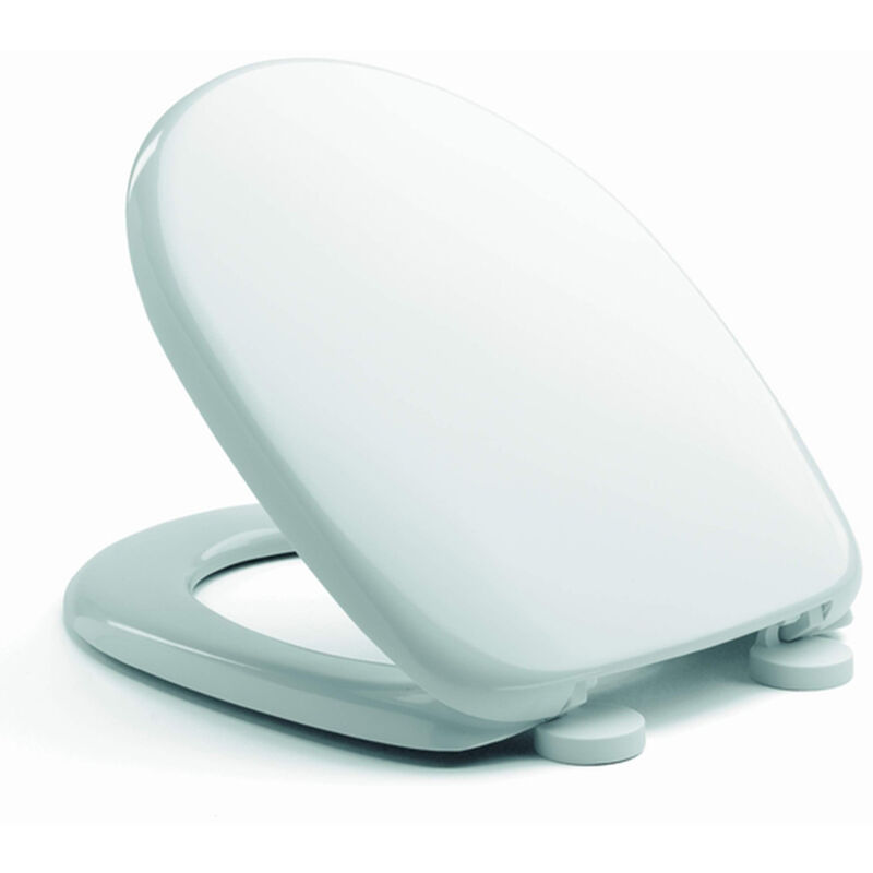 

Asiento de inodoro blanco asiento para wc con tapa mod. M2000