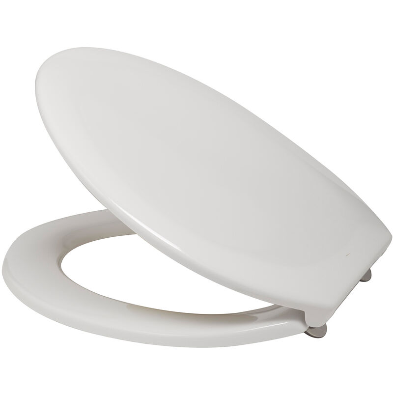 

Asiento de inodoro blanco asiento para wc con tapa mod. Neu Europa