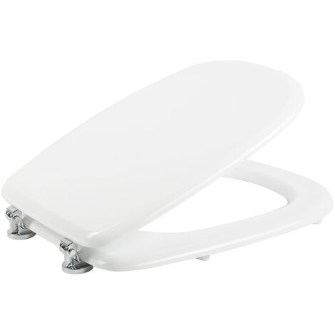 Asiento de inodoro blanco asiento para wc de mdf con tapa mod. Tesi Fit