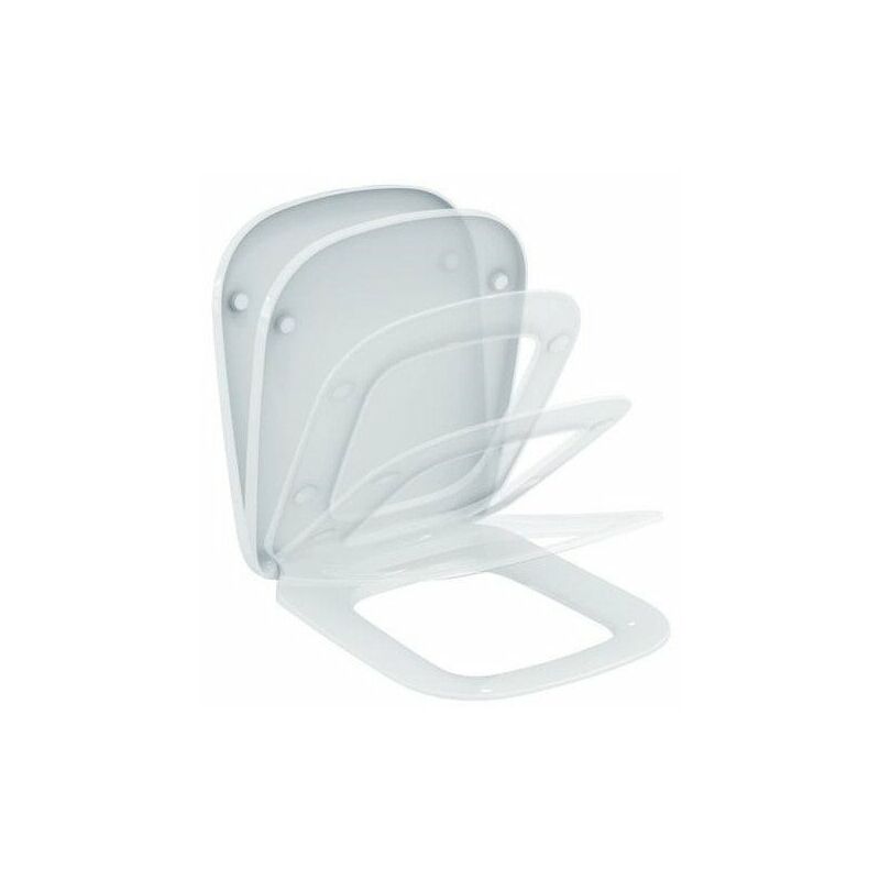 

Asiento de inodoro CONNECT E con tapa, bisagras de acero inoxidable, blanco IDEAL STANDARD