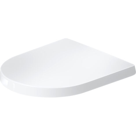 Asiento de inodoro Duravit Balcoon, en forma de D, extraíble, sin