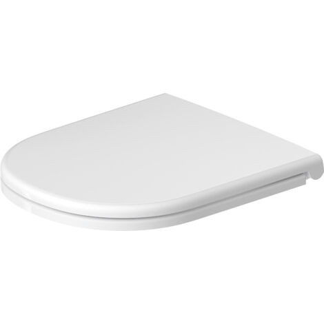 Asiento de inodoro Duravit D-Code, extraíble, con mecanismo de