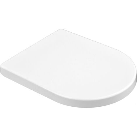 BRICOLINE Asiento de inodoro Fala 75464, material de acero inoxidable, diseño duradero y resistente, ideal para baños, fácil de instalar, alta calidad, fácil mantenimiento y limpieza.