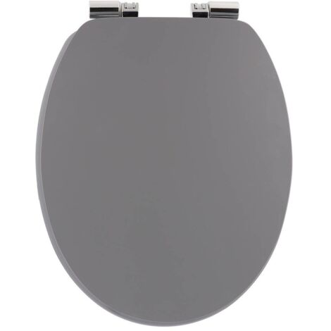 Asiento de inodoro mdf 18 pulgadas uni fasteners abs chrome fall arrest - grey - Tendance