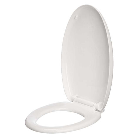 Asiento de inodoro para hombre de 43 × 37 × 7 cm, fácil de instalar, adecuado para todo tipo de escenas de baño, blanco