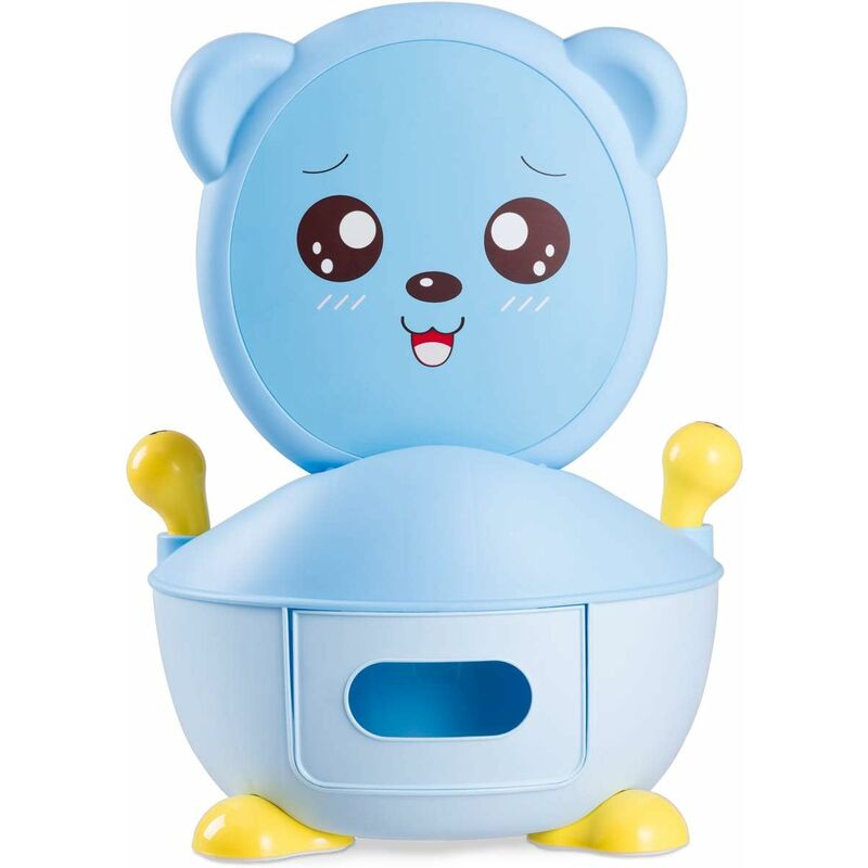 

Asiento de Inodoro para Niños Baño Portátil Infantil Entrenador de Orinal Azul