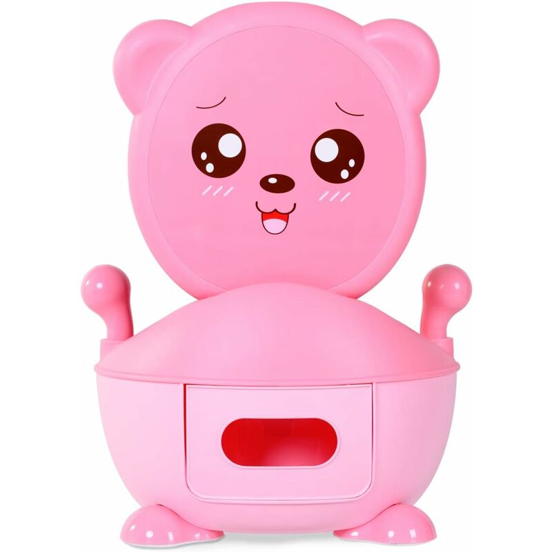 

Asiento de Inodoro para Niños Baño Portátil Infantil Entrenador de Orinal Rosa