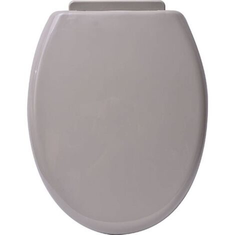 Asiento de inodoro pp 18 pulgadas sujetadores de plástico - taupe - Tendance