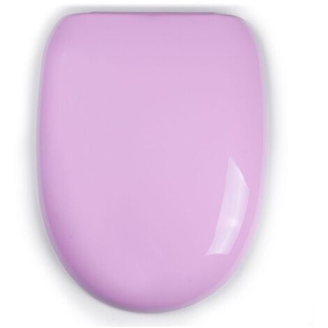 Asiento de inodoro PP rosa - Bisagras PS MSV