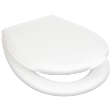 Asiento de inodoro universal blanco