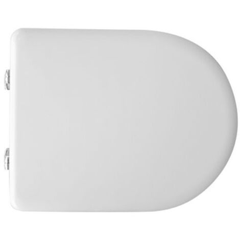 Asiento de inodoro Ydra blanco de Carrara&Matta dedicado a la casa de cerámica Pozzi Ginori, ancho 35,5 cm