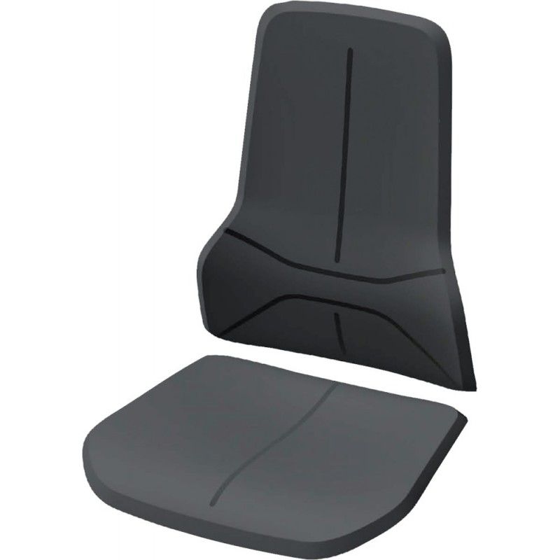 

Bimos - Asiento de la silla negro PU por 4