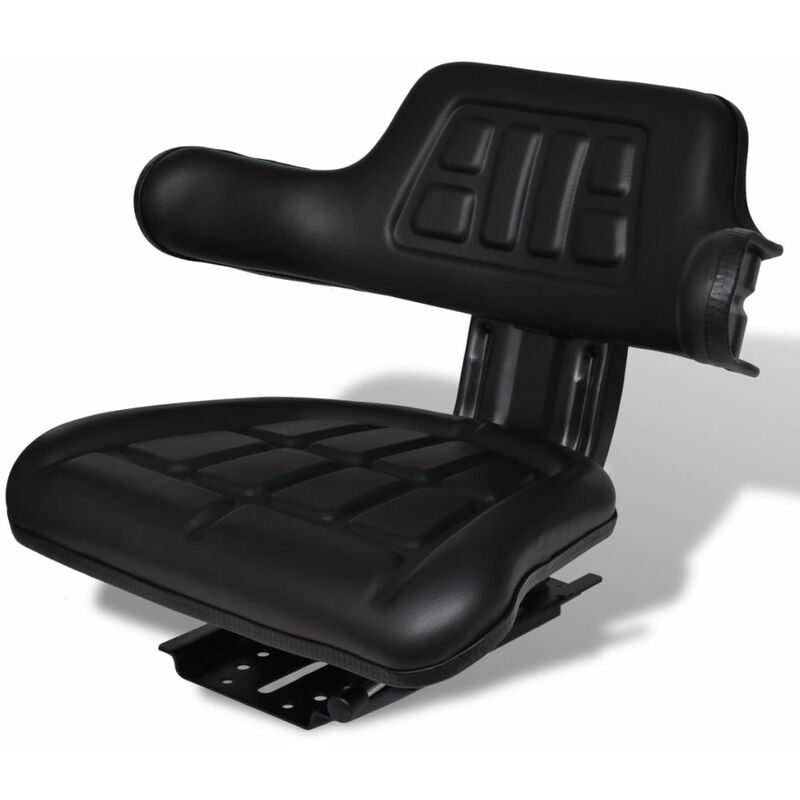 

Asiento de tractor con respaldo negro