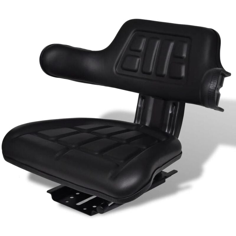 

Asiento de tractor con respaldo negro
