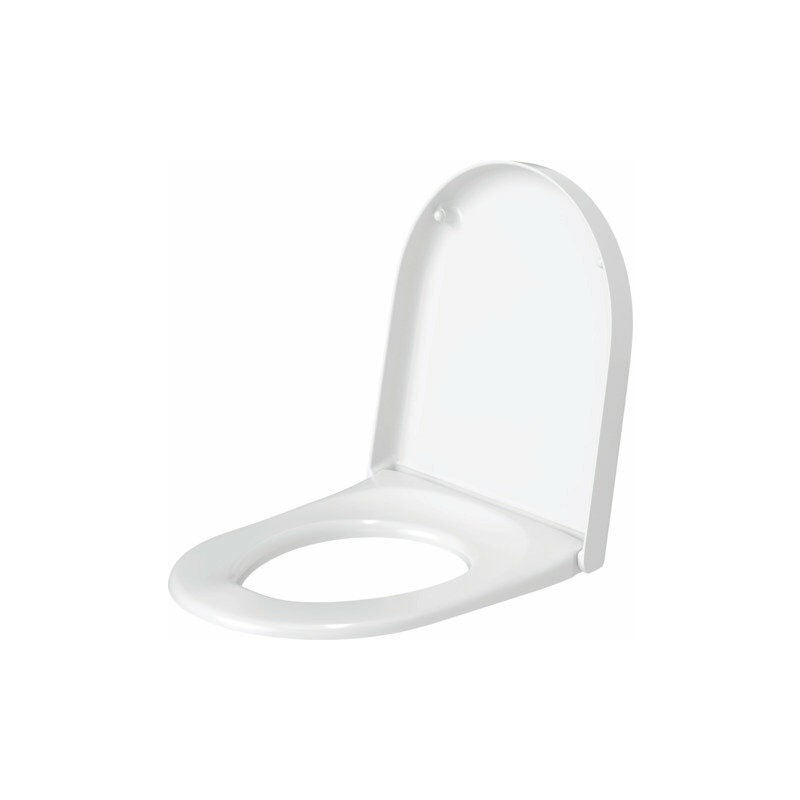 

Asiento de WC Duravit Starck 3 con bisagras de cierre suave acero inoxidable, blanco - 0063890000