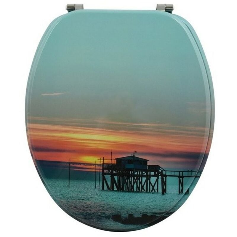 

Asiento De Wc Mdf Sunset Bisagras Inox