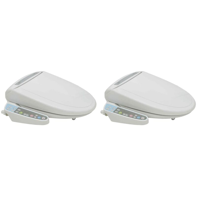 

vidaXL Asiento electrónico de baño bidet automático 2 unidades - Blanco