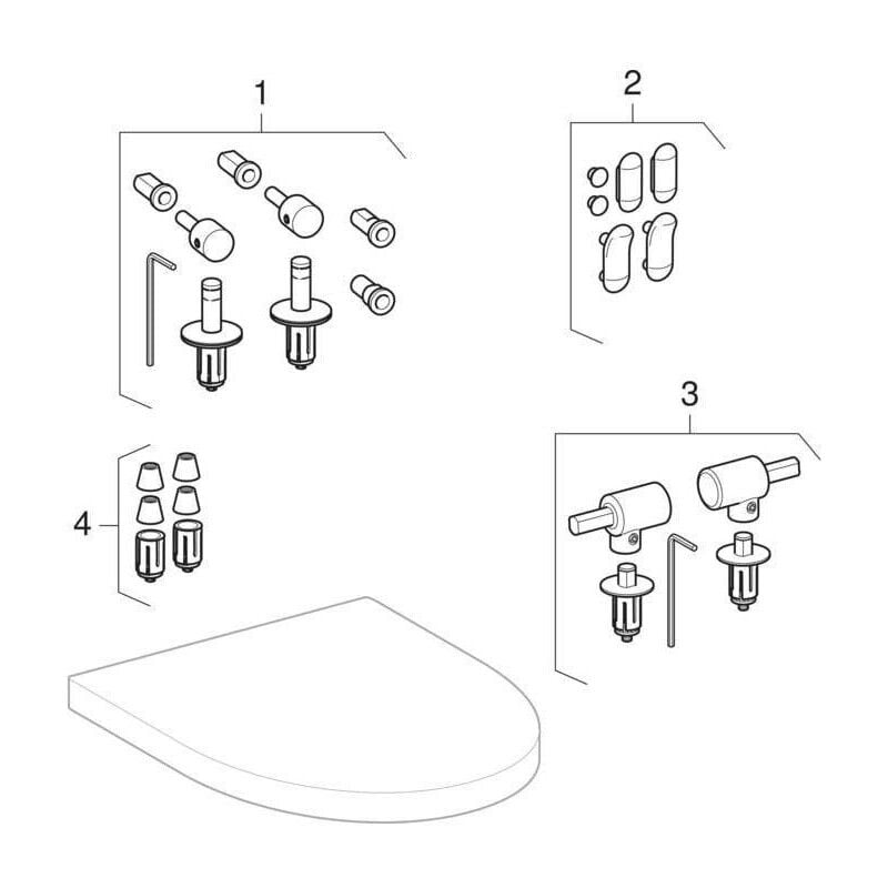 

Asiento inodoro blanco Bisagra FLOW ES con descenso automático