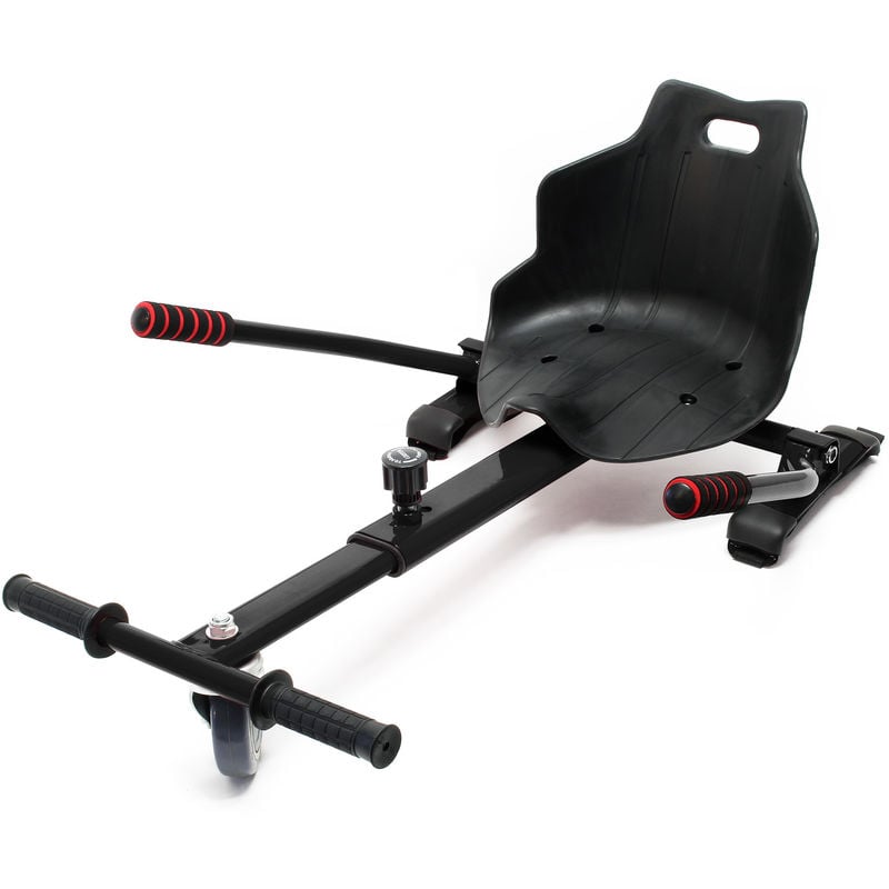 Asiento para patinete de equilibrio en color negro, asiento ajustable para patinete eléctrico