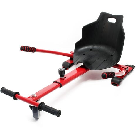 Asiento kart patinete eléctrico Rojo Hoverboard Hoverkart Hoverseat Patín Go-Kart Niños Diversión