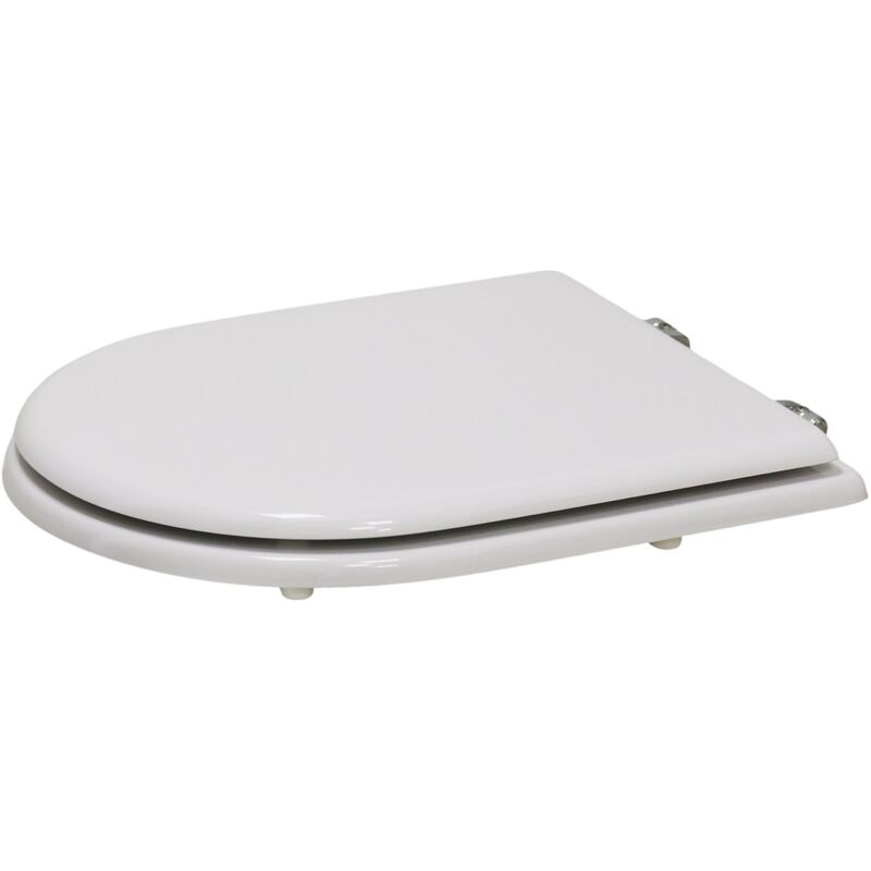 

Niclam - Asiento de inodoro de madera revestida con resina de poliéster para macetas Alpina Dolomite N53 | Blanco
