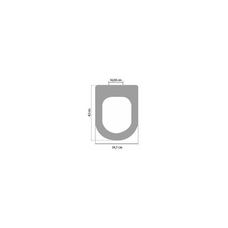 

Asiento de inodoro de repuesto para jarrones Calla Ideal Standard Niclam N6 | Champagne