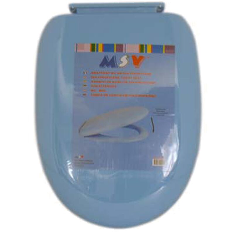 

MSV - Asiento para inodoro con caída amortizada polipropileno azul