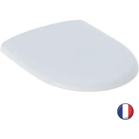 Asiento para inodoro Geberit Renova, cierre lento, no clipable, montaje superior, blanco
