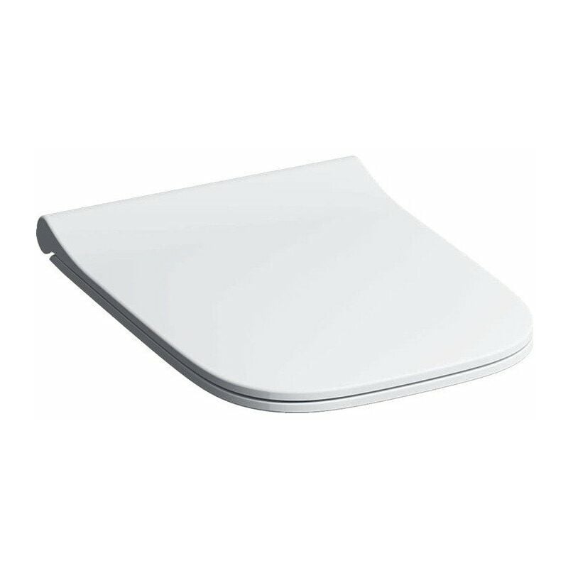 

Asiento de inodoro de diseño estrecho derecho Smyle Squad con descenso automático de liberación rápida