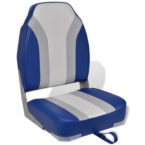 Asiento plegable de barco con respaldo alto