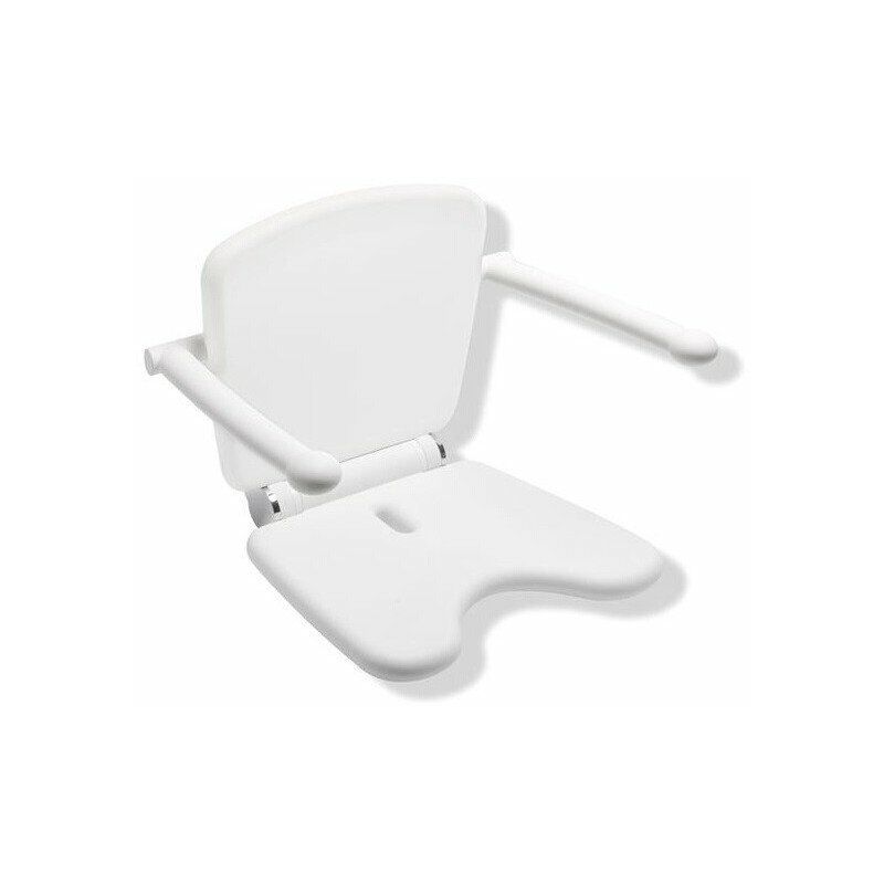 

Asiento plegable Premium 802 LifeSystem White Edition. Armlehne blanco puro