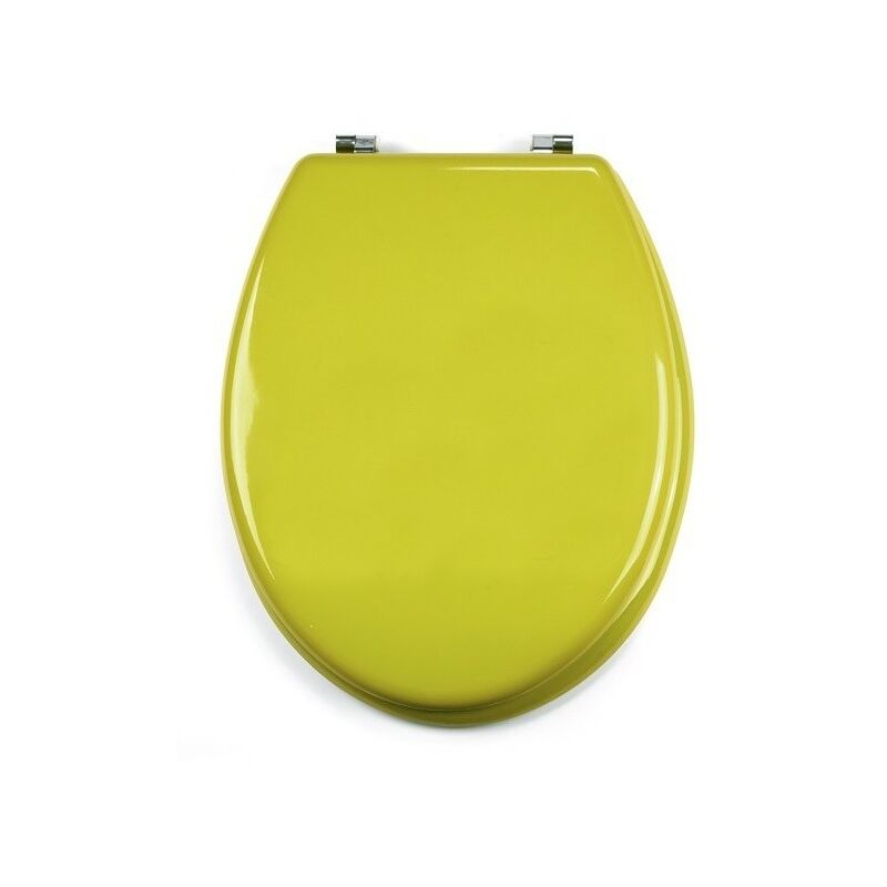 

MSV Asiento de inodoro MDF Verde - Bisagras Acero Inoxidable - Verde