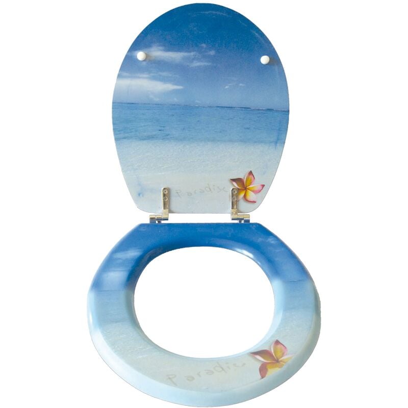 

Asiento de baño MSV ' Paradise' de acero inoxidable 42,5 x 36,5 x 1,7 cm