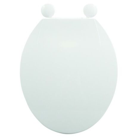 Asiento WC PP blanco - Bisagras PS MSV