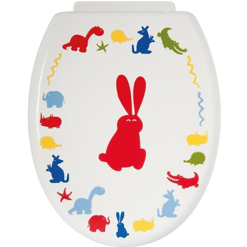 

Msv - Asiento Wc Pp Zoo Bisagras De Plastico