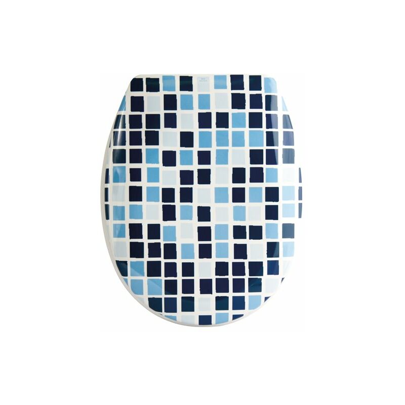 

Msv - Asiento Wc Thermo-Duro Cierre Lento E Mozaico Azul