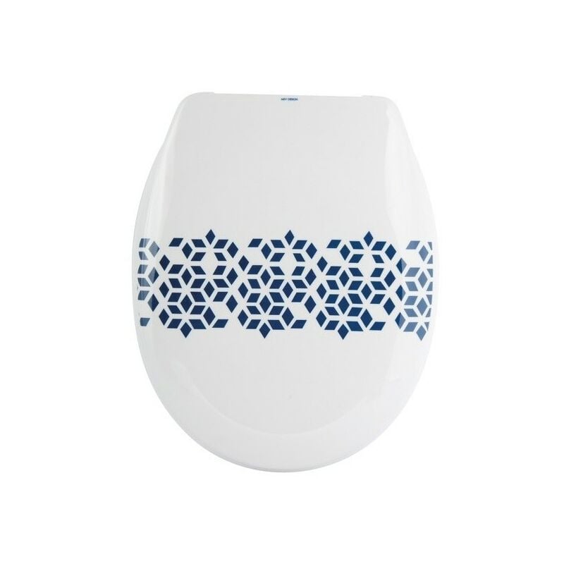 

M S V - MSV Asiento de inodoro Thermo Dur Nador Azul - Bisagras de PS - Azul