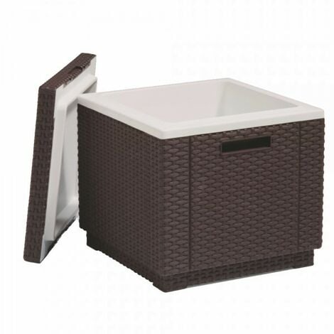 CURVER IBERIA OUTDOOR KETER Nevera jardín ICE CUBE marrón AnxPxAl cm 42x42x41