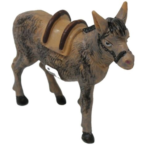 Asino in Plastica per Presepe 8,5 cm 11172