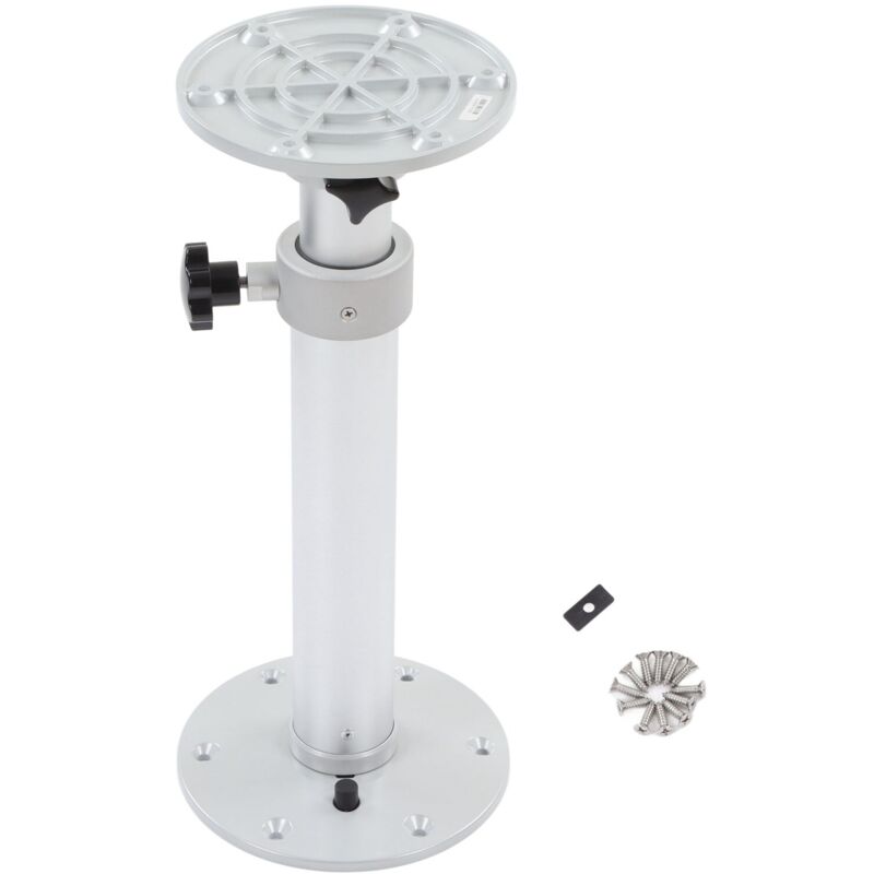 Asixxsix Piédestal de Table Réglable, Hauteur Réglable de 18,11 à 27,56 Pouces, Pied de Table Rotatif à 360 ° pour Camping-Car, Support de Base de