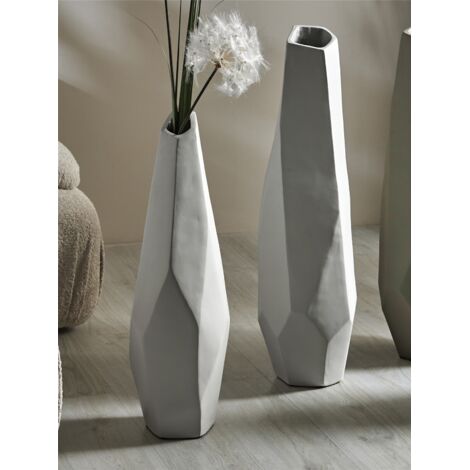 Askar Beige Vase 90 cm. 2er-Set 26x27x90 cm