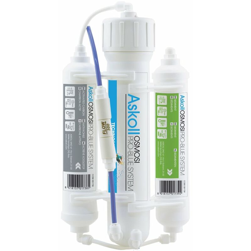 Askoll - 001737 Impianto Osmosi Inversa Acqua Osmotica 50 Galloni Acquario 190 l