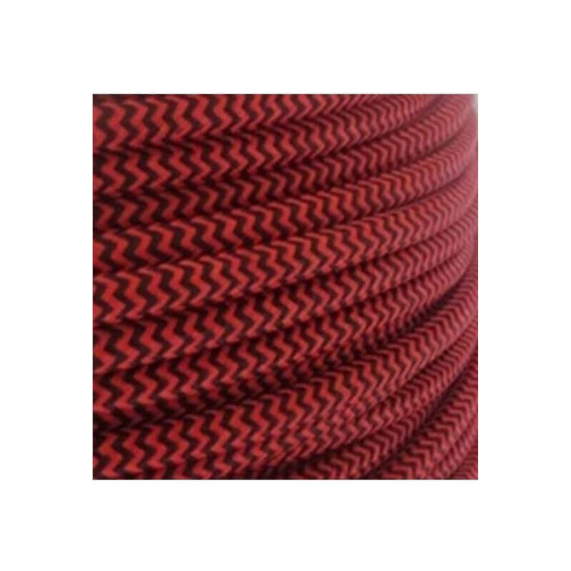 

Aspecto de tejido de alambre eléctrico fresco tela retro vintage rojo/negro