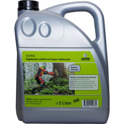 ASPEN mineralisches Kettenöl, Sägeketten-Haftöl, 5 Ltr
