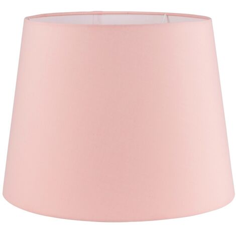 Aspen Modern Tapered Table Floor Lamp Light Shade with Pink Fabric Finish